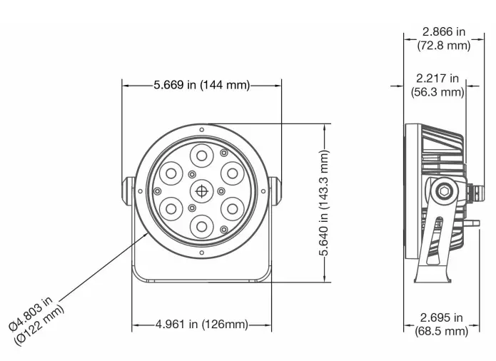 Professional-PSP120-PRISMA-MINI-PAR-20-IP65-UVWash-Light-fig-5