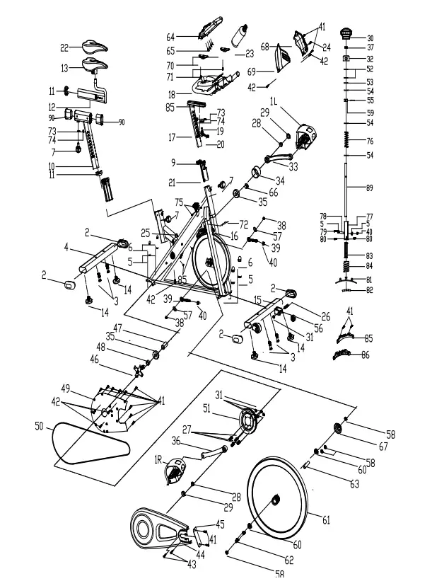 JLL IC400 PRO Indoor Cycling 1