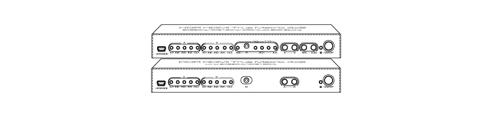 Ypay Hdmx0016m1 8k Hdr Hdmi True Matrix 4x2 User Manual
