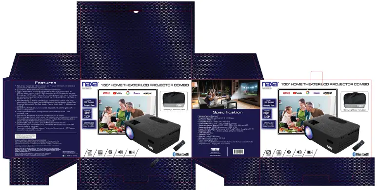 Home Theater LCD Projector Combo