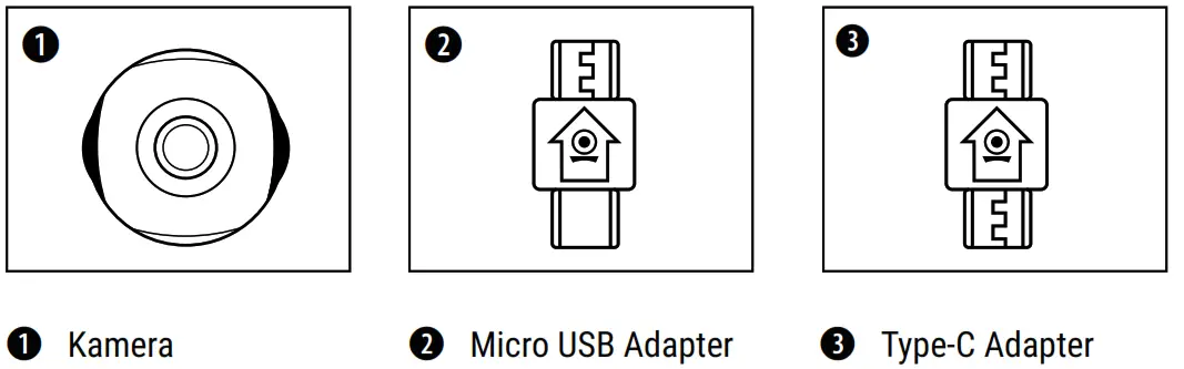 Discovery ADVENTURES 8785108 Action Camera - Lieferumfang