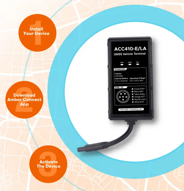 amber connect ACC410 E GNSS Vehicle Terminal 1