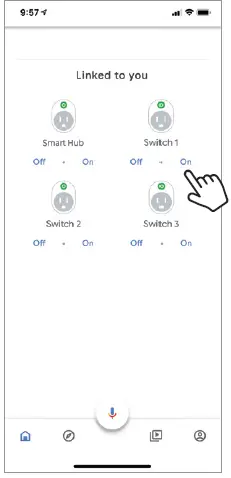Brookstone BKSPHUB-WM WiFi Smart Hub with 3 35
