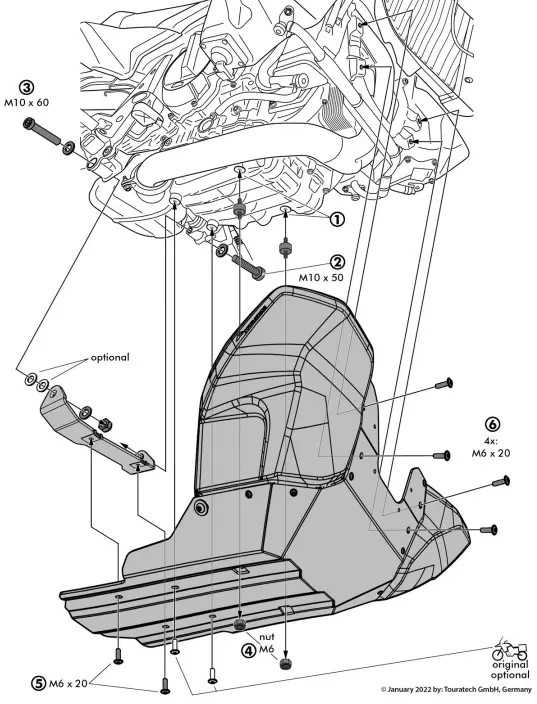 TOURATECH-KTM-890-Adventure-Engine-protection-grille-engine-protection-RALLYE-Evo-1