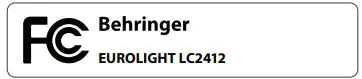 EUROLIGHT Professional 24-Channel DMX Lighting Console User Guide - FCC icon