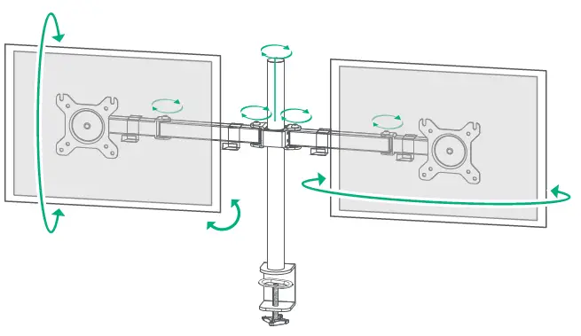 BAUHN AMAB-0622-D Dual Monitor Bracket fig 7
