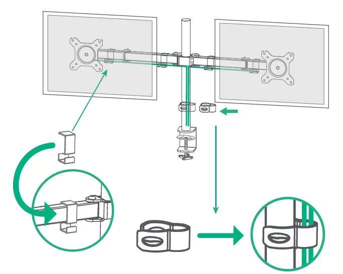 BAUHN AMAB-0622-D Dual Monitor Bracket fig 8
