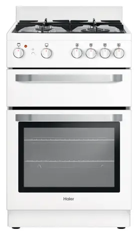 Haier HOR54B5MGW1 54cm 4 Burners Dual Fuel Freestanding Cooker