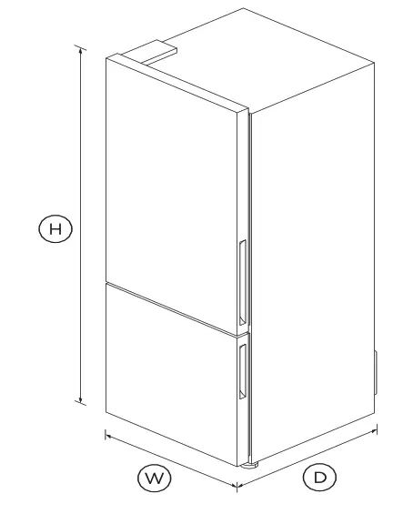 FISHER PAYKEL RF135BLPX6 N Freestanding Refrigerato - icooon