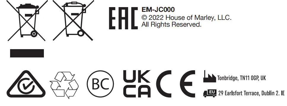 MARLEY EM-JC000 One Drop Wireless Charger - Disposal