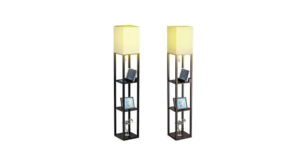 Coopers Of Stortford K066 Floor Lamp With Shelving User Manual