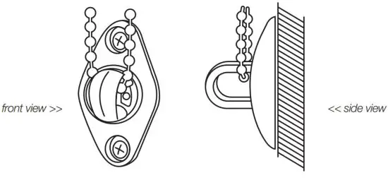 SelectBlinds Cordless Roller Shade and Roller Window Blinds - BEAD CHAIN 1