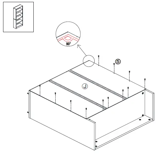 StyleWell-HS202006-34BLK-7-Inch-Wood-5-Shelf-Basic-Bookcase-with-Adjustable-Shelves-13