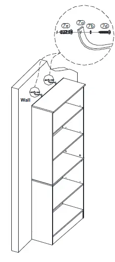 StyleWell-HS202006-34BLK-7-Inch-Wood-5-Shelf-Basic-Bookcase-with-Adjustable-Shelves-24