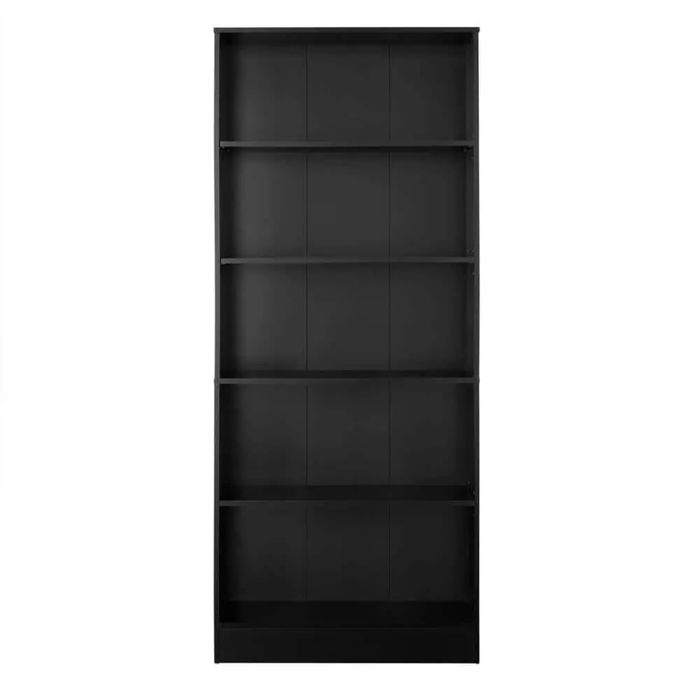 StyleWell-HS202006-34BLK-7-Inch-Wood-5-Shelf-Basic-Bookcase-with-Adjustable-Shelves-product-image