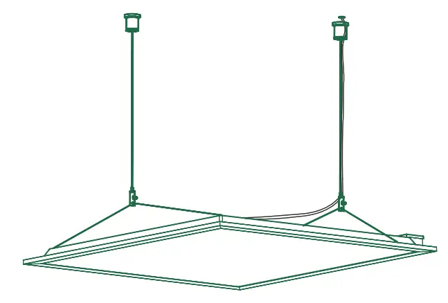 SUNCO LIGHTING SM2X2 40W 0K 6PK 2x2 LED Ceiling Panel with Selectable CCT - breaker