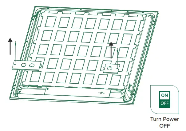 SUNCO LIGHTING SM2X2 40W 0K 6PK 2x2 LED Ceiling Panel with Selectable CCT - switch1