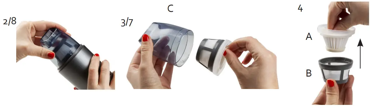 DOMO DO238S Handheld Vacuum Cleaner - CLEANING 1