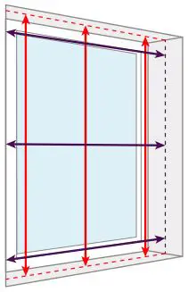 blinds 2go Aria Pearl Grey Privacy Sheer User Guide - Recess fitting