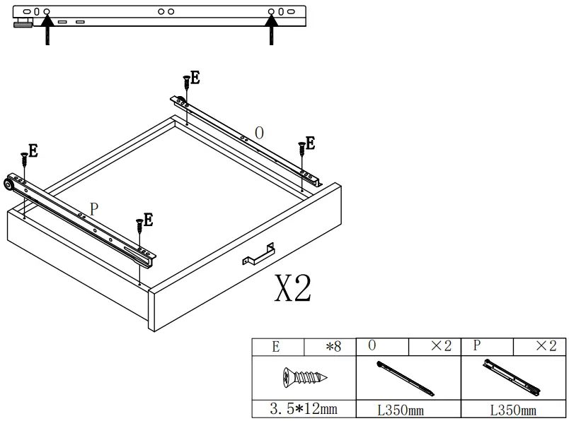 THE HOME DEPOT WF193467DAA Large Vintage Computer Desk - Fig 17