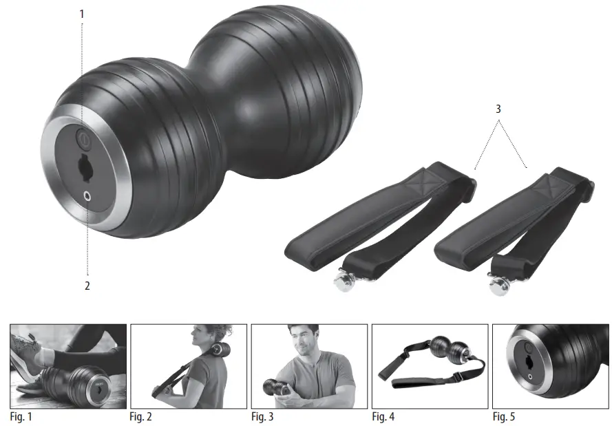 HOMEDICS SP 180J EU2 Cordless Double Barrel Rechargeable Body Massager - Fig