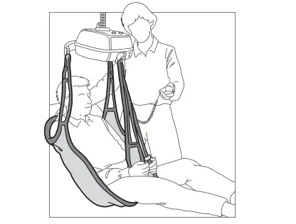 Lifting the client from a lying position Figure 3