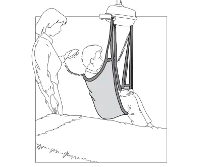 Lifting the client from a lying position Figure 4