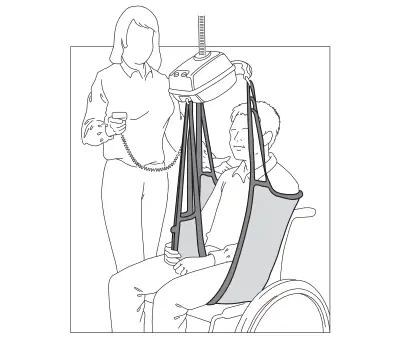 Lifting the client from a sitting position Figure 3