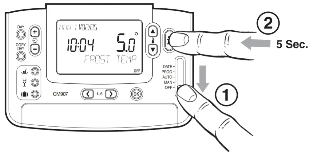 Honeywell CM901 Programmable Room - parameters