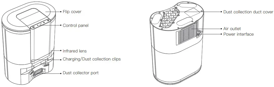 proscenic M8 PRO Smart Robot Vacuum - Dust collector unit