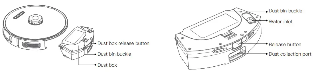 proscenic M8 PRO Smart Robot Vacuum - water tank