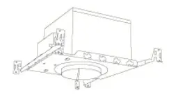 ELCO Lighting ELK4222W 4 Inch Pex Square Adjustable Wall Wash - fig4