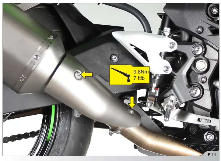 AKRAPOVIC Kawasaki Ninja 400 Homologated Slip-On Exhaust - Fig13