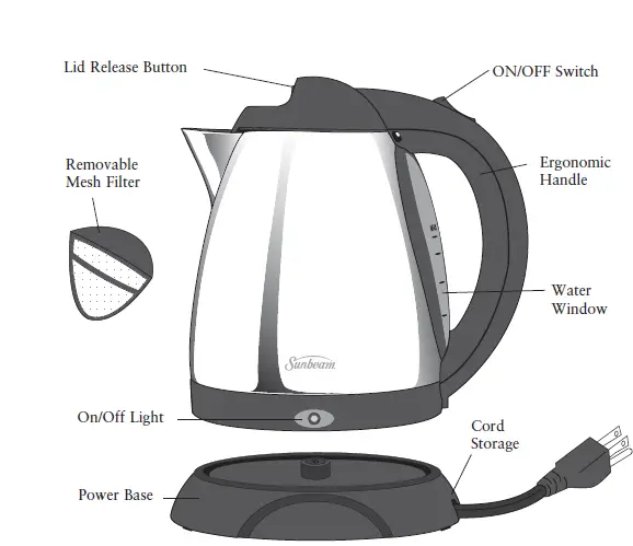 Sunbeam BVSBKT3234 Electric Kettle-1