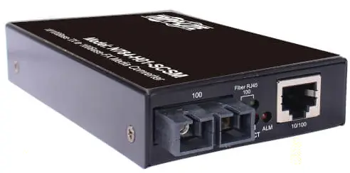 TRIPP-LITE RJ45 Hardened Gigabit Copper to Fiber Media Converter