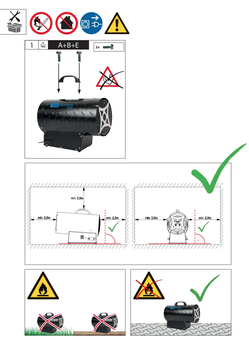 Gude GGH 30 R Gas Heater - fig 1