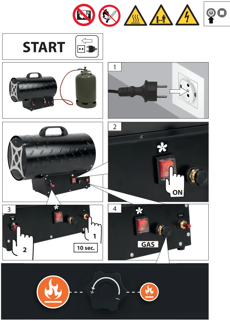 Gude GGH 30 R Gas Heater - fig 4