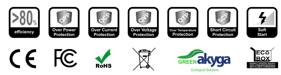 akyga AK ND 48 Power Supply