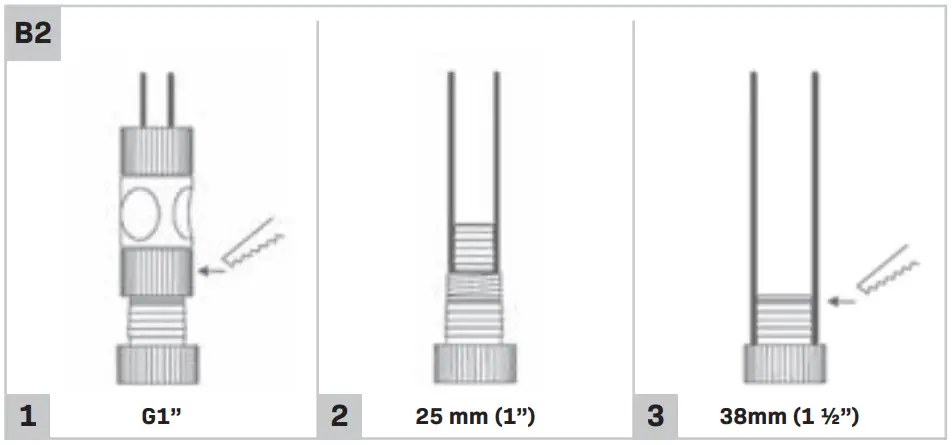 Attaching the outlet hose