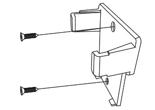 ExBrite WYJSFL4203ACCXE26 42 Fan Ceiling - BRACKET OF TRANSMITTER INSTALLATION