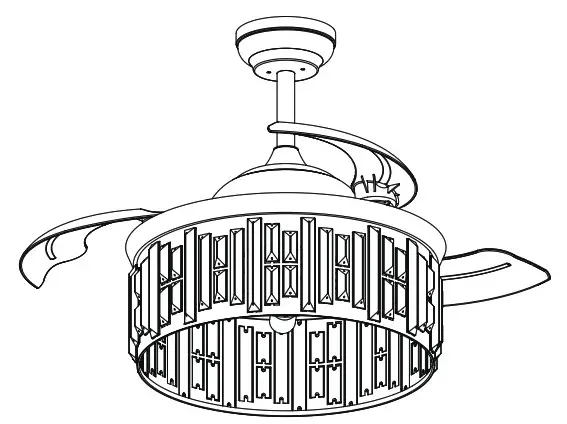 ExBrite WYJSFL4203ACCXE26 42 Fan Ceiling - Cover