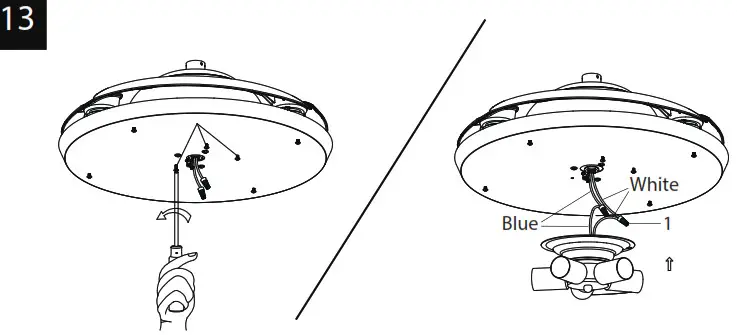 ExBrite WYJSFL4203ACCXE26 42 Fan Ceiling - PREPARING FOR INSTALLATION 13