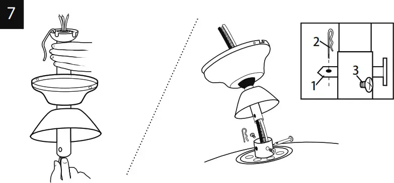 ExBrite WYJSFL4203ACCXE26 42 Fan Ceiling - PREPARING FOR INSTALLATION 7