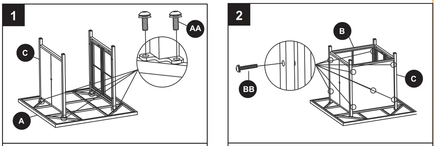 LOWE S FWS80768H-A Isla Park Balcony Table - Fig 3