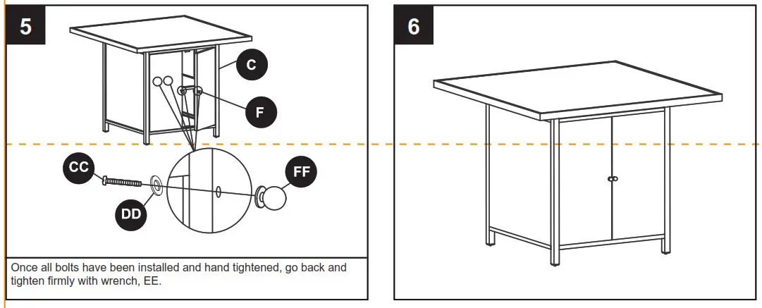 LOWE S FWS80768H-A Isla Park Balcony Table - Fig 4
