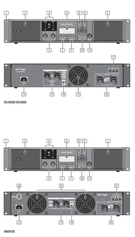 Behringer NX6000 Ultra-Lightweight 1000-Watt Power Amplifier - NX6000