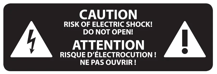 Behringer NX6000 Ultra-Lightweight 1000-Watt Power Amplifier - Warning 3