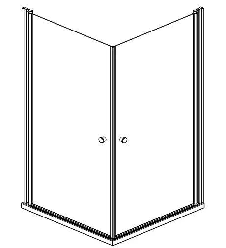 AQUABATOS CANNES Serie Shower Cubicle Corner Entry