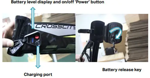 Carrera Crosscity-E Rear Motor Drive System -Battery contact protection
