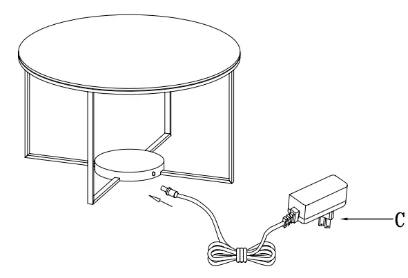 ARTCRAFT-AD32012-Round-Glass-Coffee-Table-2